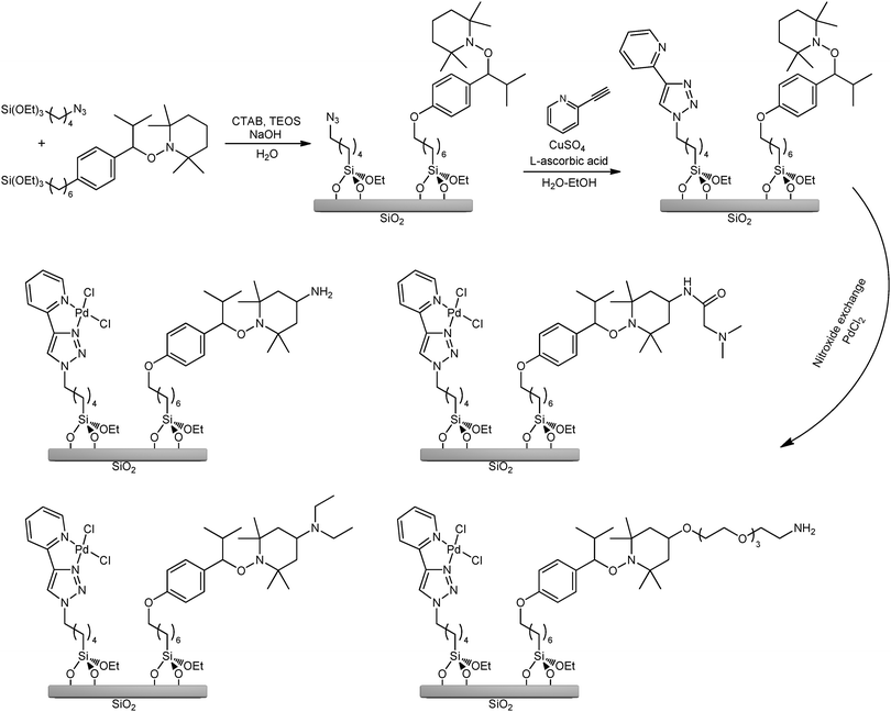 Design and fabrication of mesoporous heterogeneous basic catalysts