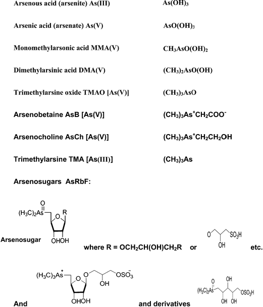 Coupled techniques for arsenic speciation in food and drinking water: a ...