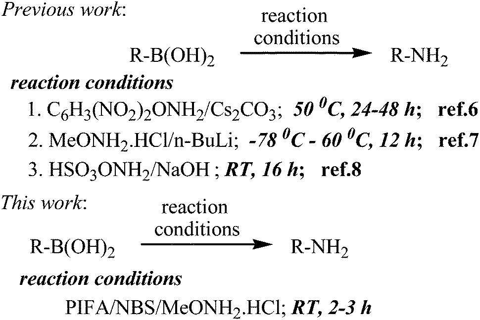 Metal And Base Free Synthesis Of Primary Amines Via Ipso Amination Of Organoboronic Acids Mediated By Bis Trifluoroacetoxy Iodo Benzene Pifa Organic Biomolecular Chemistry Rsc Publishing Doi 10 1039 C5ob01070e