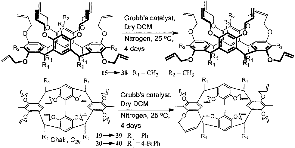 Multifold Ring Closing Metathesis Reactions In The Formation