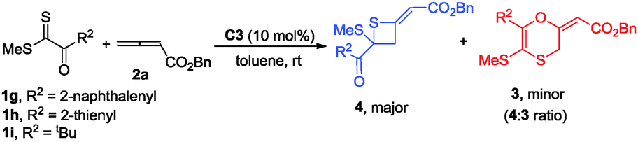 Amine-catalyzed tunable reactions of allenoates with dithioesters ...