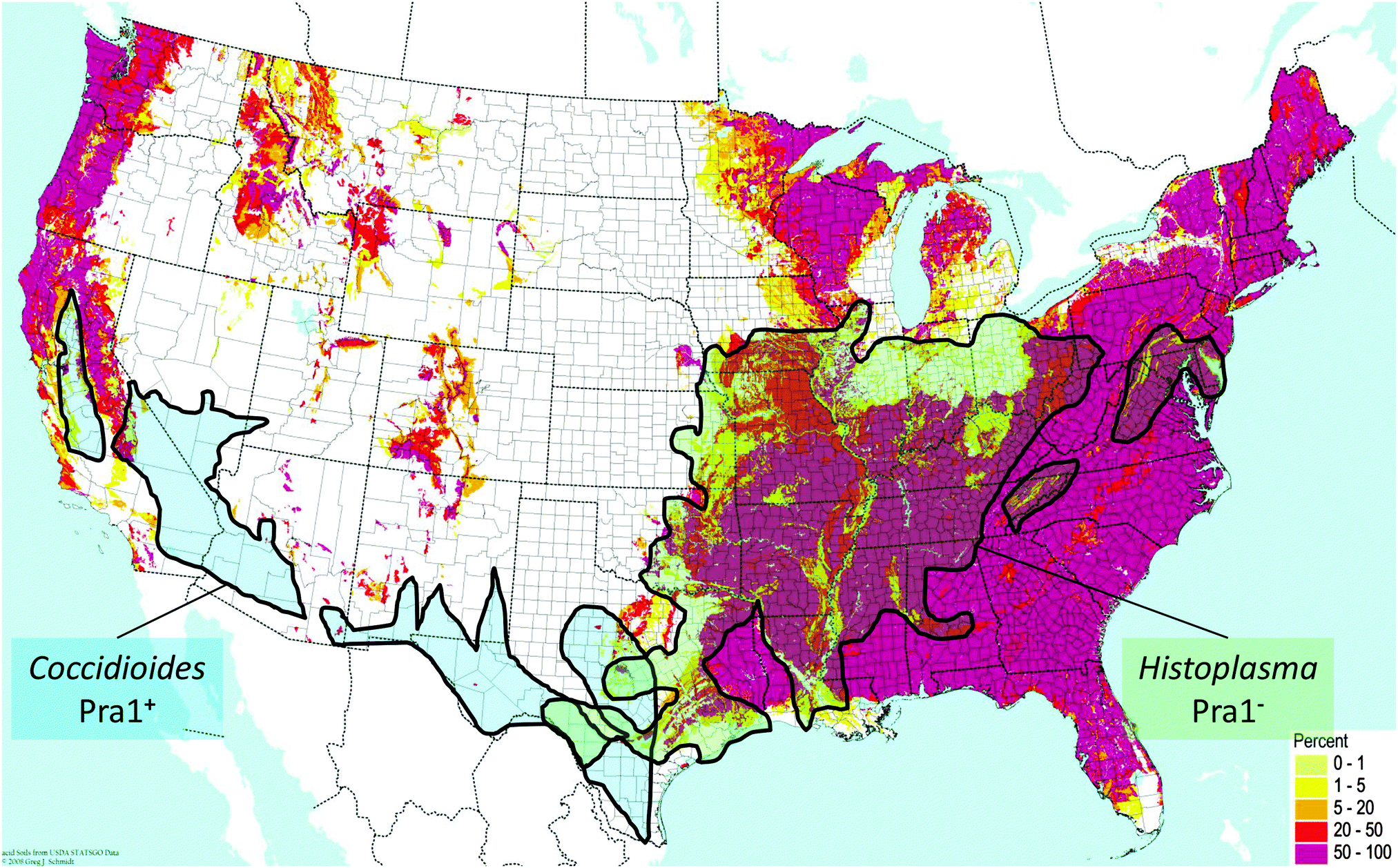 Fungal Distribution Map