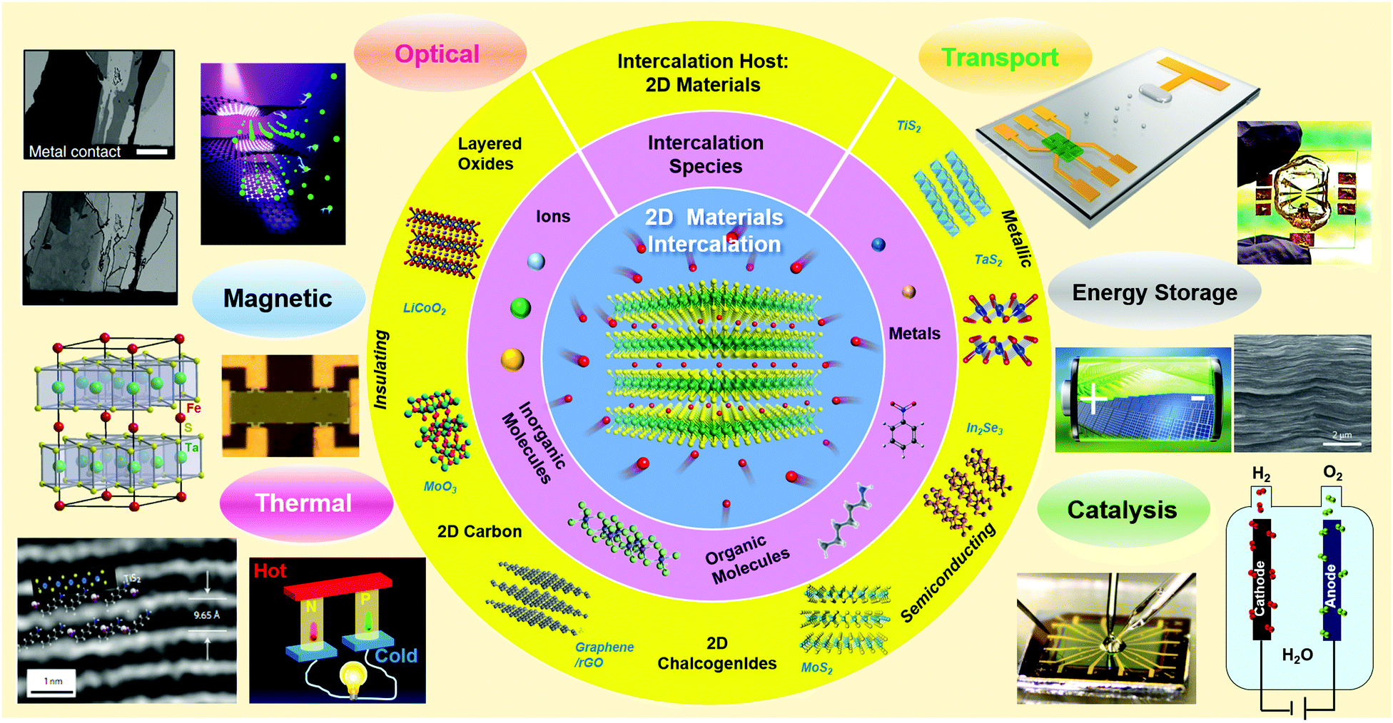 Tuning two-dimensional nanomaterials by intercalation: materials