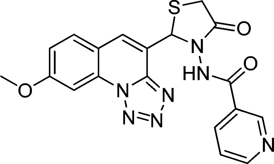 Novel tetrazoloquinolineu2013thiazolidinone conjugates as possible 