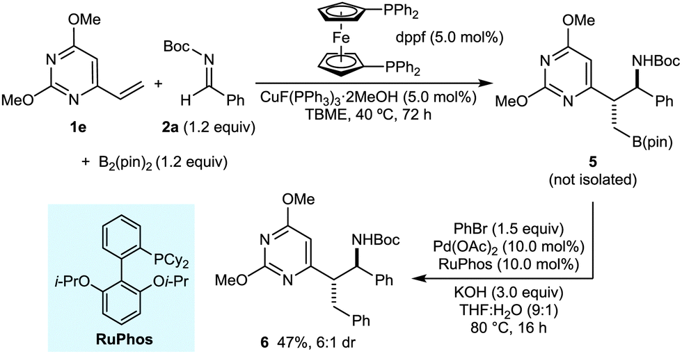 Copper-catalyzed borylative coupling of vinylazaarenes and N -Boc ...