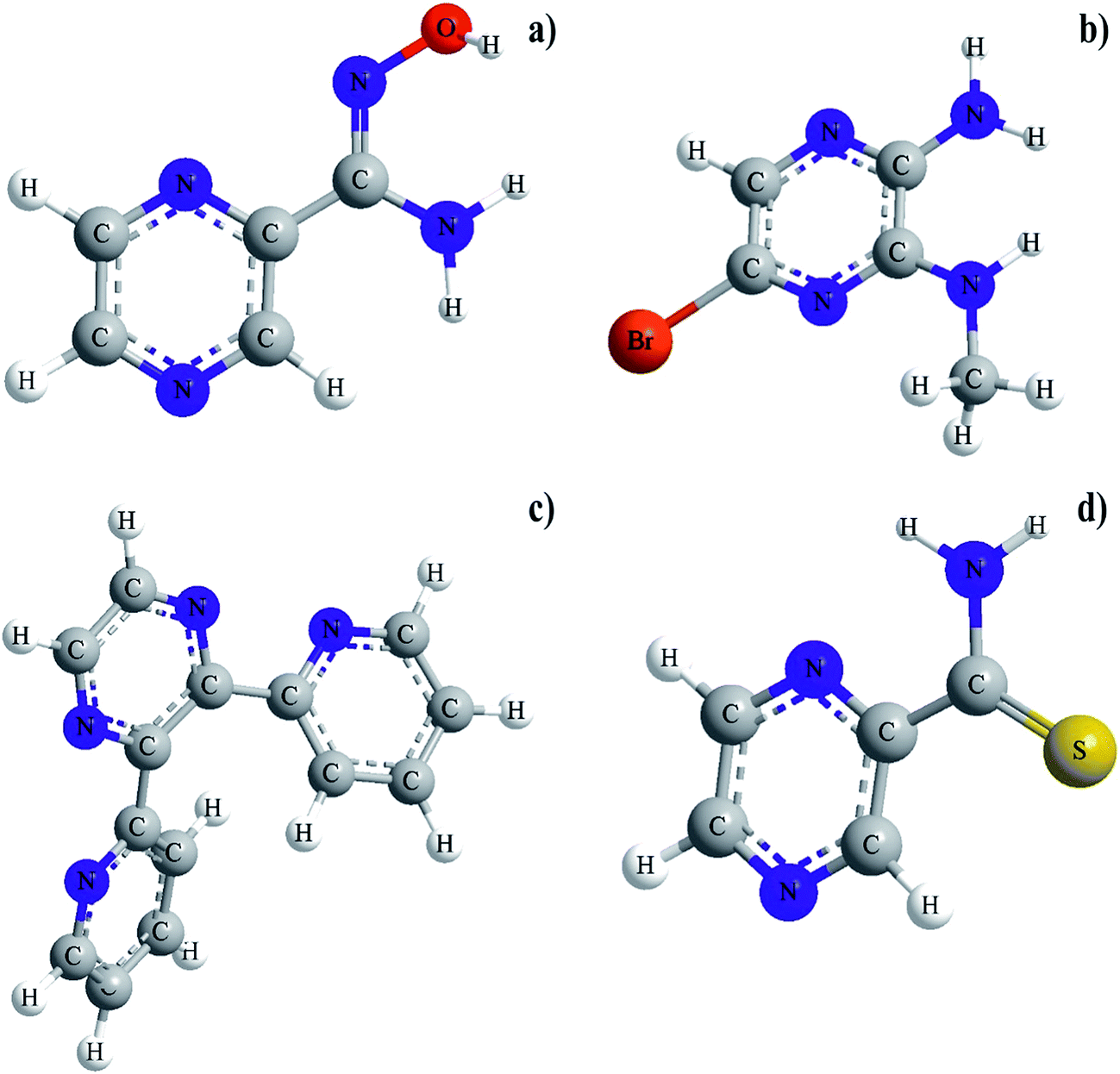 Coordination chemistry of pyrazine derivatives analogues of PZA ...