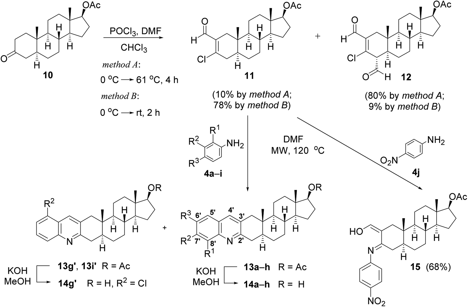 Microwave Assisted One Pot Synthesis Of Steroid Quinoline Hybrids And An Evaluation Of Their Antiproliferative Activities On Gynecological Cancer Cell Lines Rsc Advances Rsc Publishing