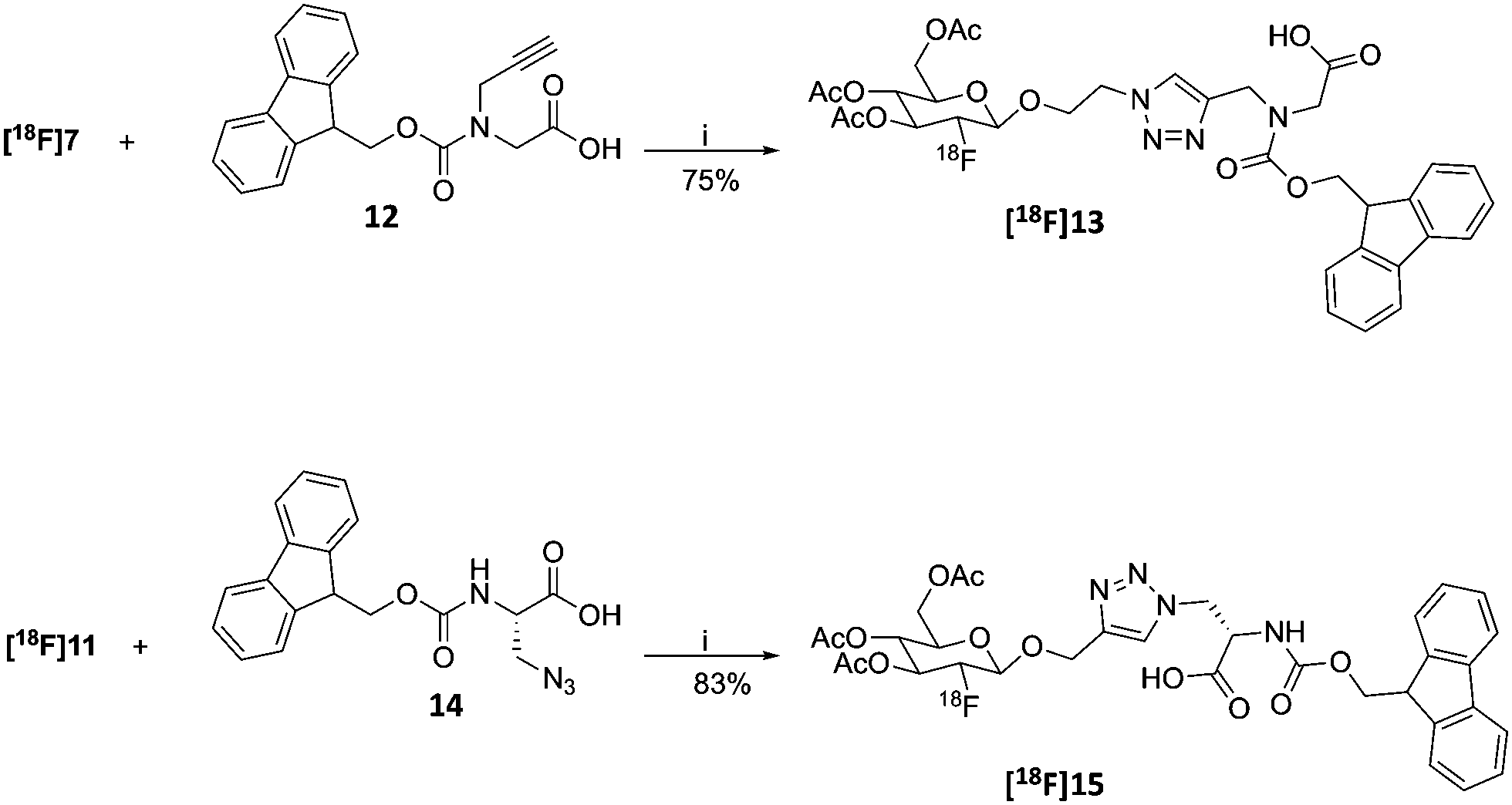 β-Configured clickable [ 18 F]FDGs as novel 18 F-fluoroglycosylation ...