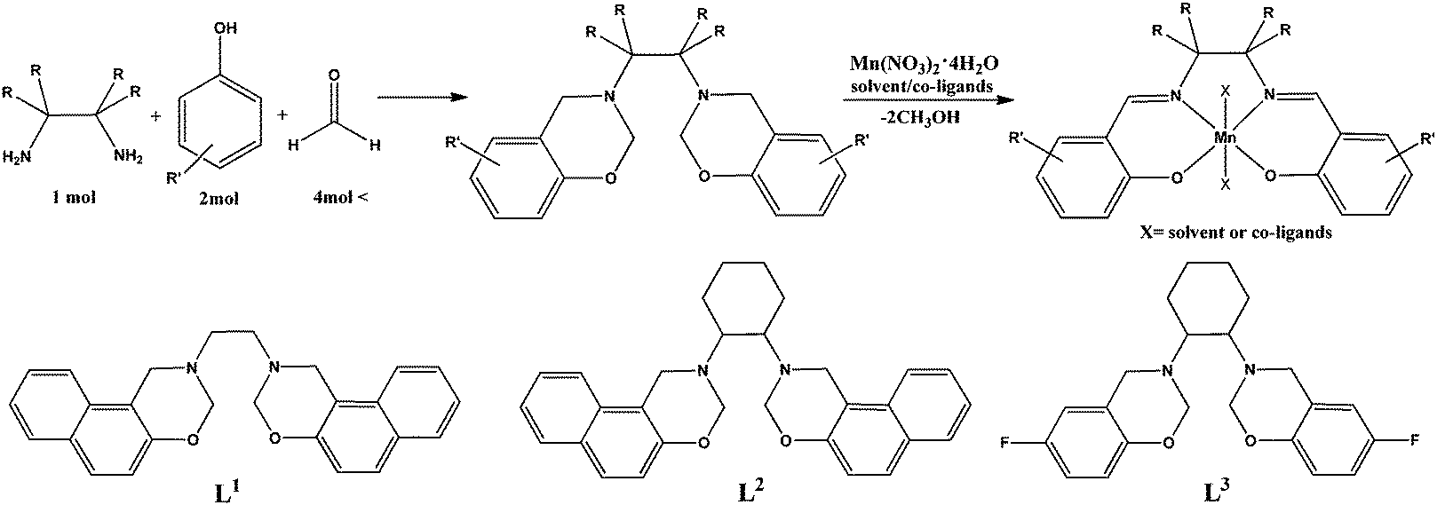 Preparing Mn Iii Salen Type Schiff Base Complexes Using 1 3 Oxazines Obtained By Mannich Condensation Towards Removing Ortho Hydroxyaldehydes New Journal Of Chemistry Rsc Publishing Doi 10 1039 C7njc