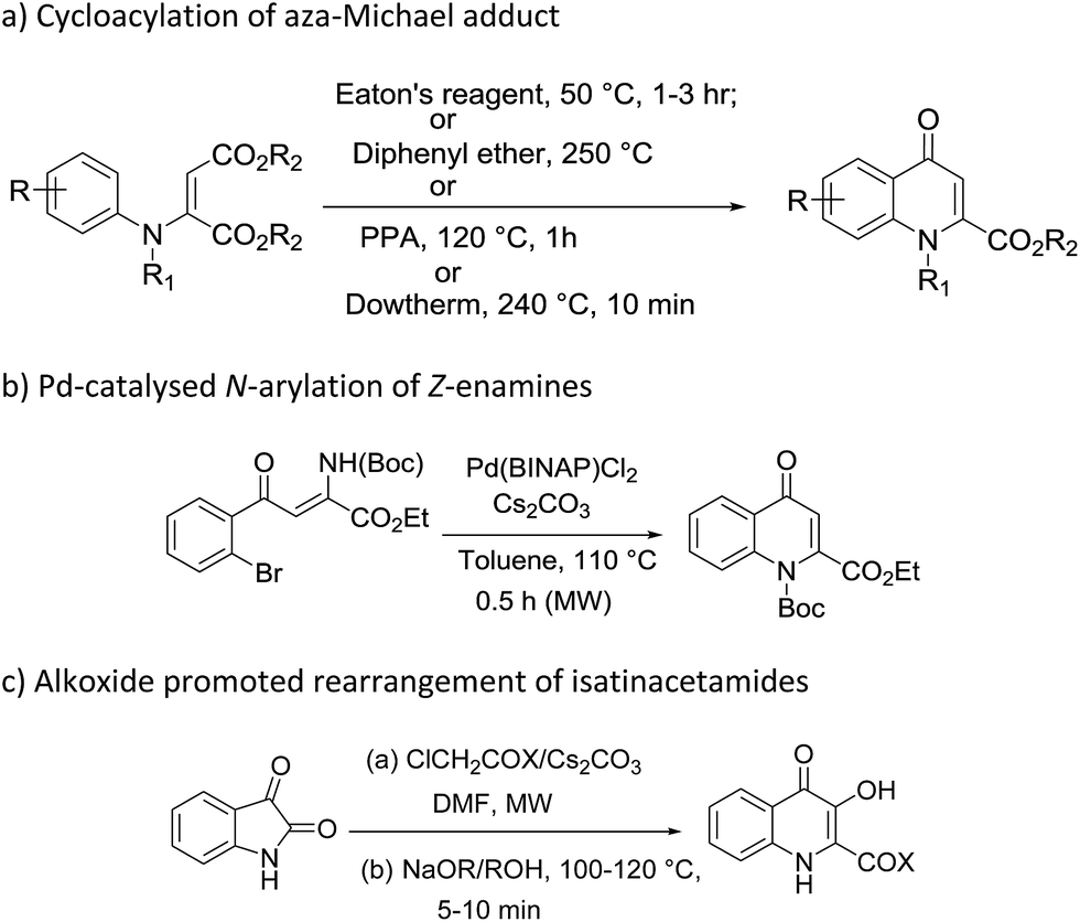 Efficient synthesis of novel N -substituted 2-carboxy-4-quinolones via  lithium bis(trimethylsilyl)amide (LiHMDS)-induced in situ cyclocondensation  rea ... - RSC Advances (RSC Publishing) DOI:10.1039/C6RA28631C