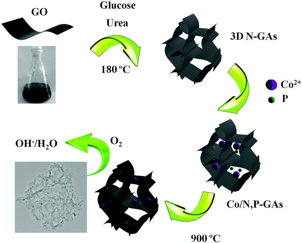A N P Co Doped 3d Graphene Cobalt Embedded Electrocatalyst For The Oxygen Reduction Reaction New Journal Of Chemistry Rsc Publishing