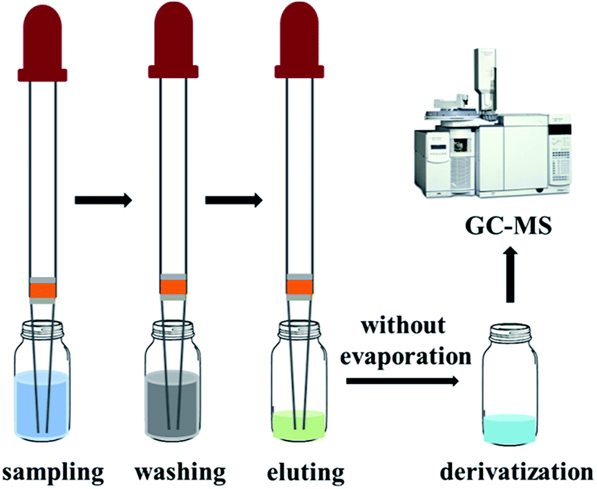 A microsolid phase extraction in glass pipette packed with amino