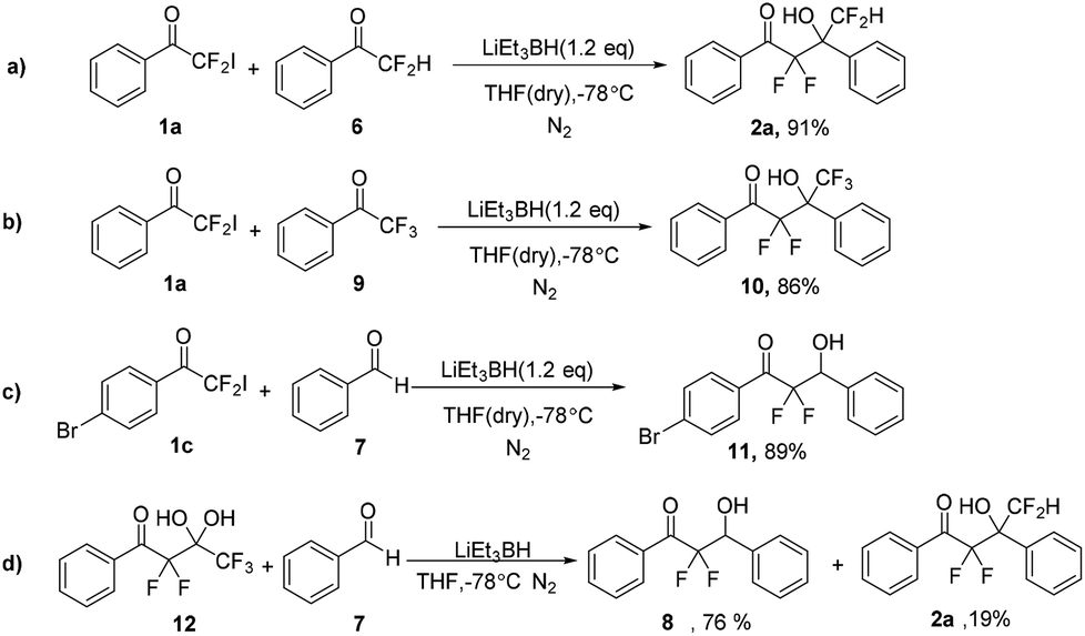 Lithium triethylborohydride-promoted generation of α,α-difluoroenolates ...