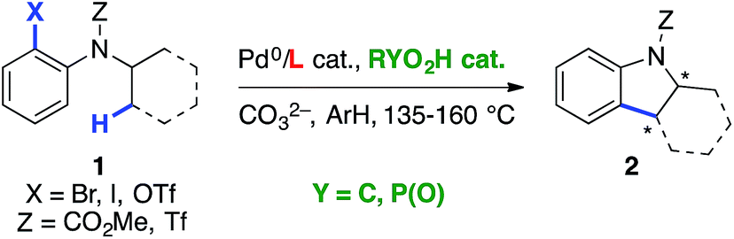 Palladium 0 Catalyzed Asymmetric C Sp3 H Arylation Using A Chiral Binol Derived Phosphate And An Achiral Ligand Chemical Science Rsc Publishing