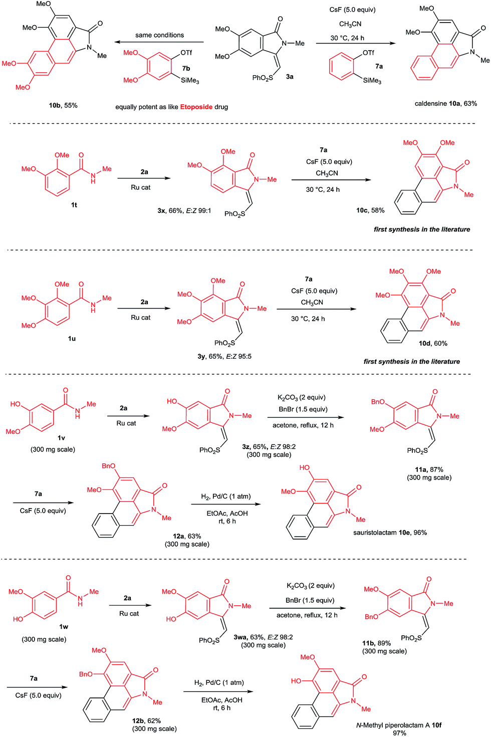 Total Synthesis Of Aristolactam Alkaloids Via Synergistic C–H Bond ...