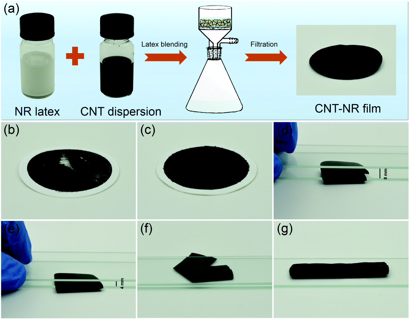 A Strong And Tough Polymer Carbon Nanotube Film For Flexible And Efficient Electromagnetic Interference Shielding Journal Of Materials Chemistry C Rsc Publishing