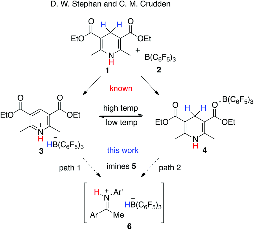 B(C 6 F 5 ) 3 -catalyzed transfer hydrogenations of imines with Hantzsch  esters - Organic & Biomolecular Chemistry (RSC Publishing)  DOI:10.1039/C8OB00023A