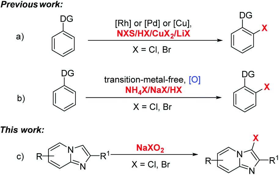 Transition Metal Free Regioselective C H Halogenation Of Imidazo 1 2 A Pyridines Sodium Chlorite Bromite As The Halogen Source Rsc Advances Rsc Publishing Doi 10 1039 C7rah