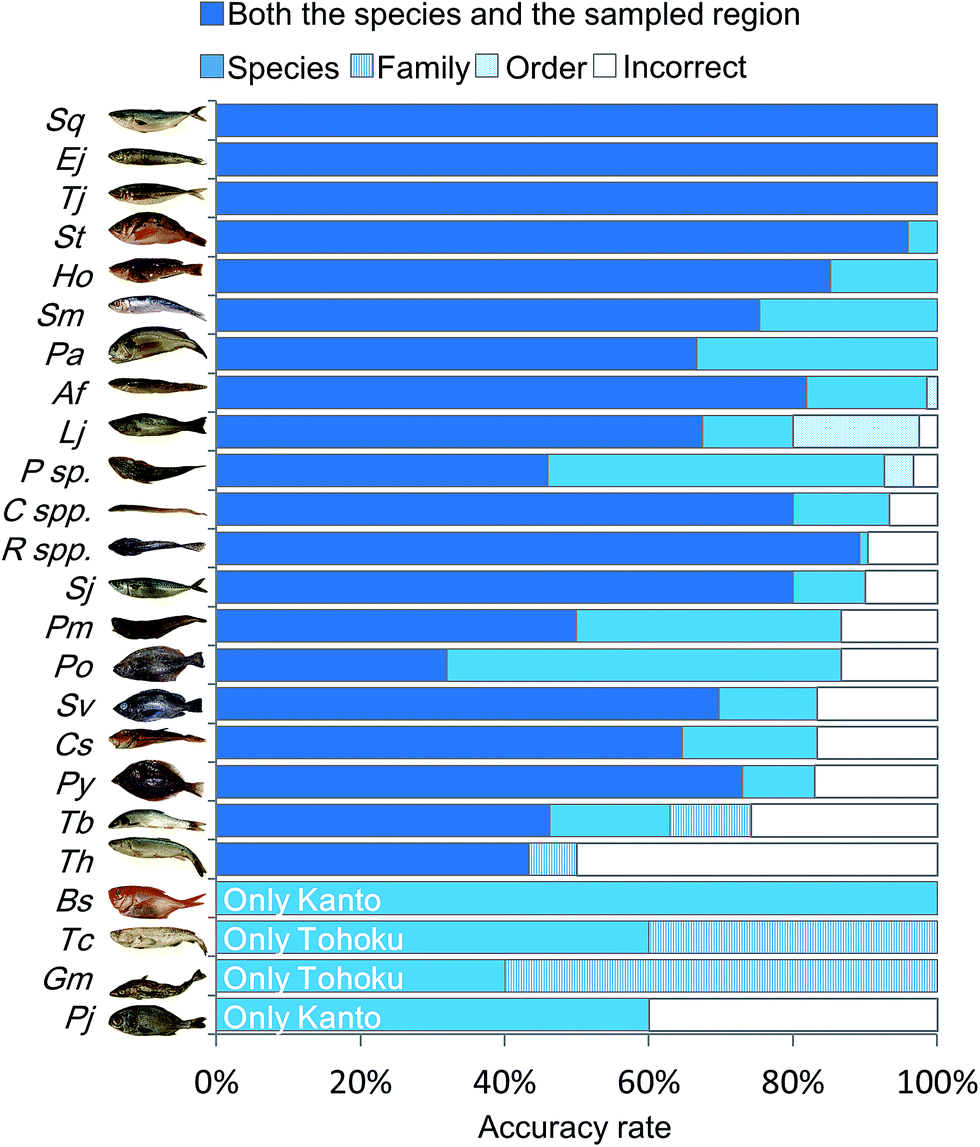 Regional feature extraction of various fishes based on chemical and ...