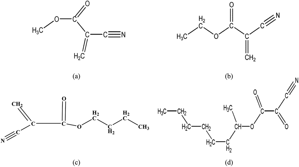 cyanoacrylate reaction