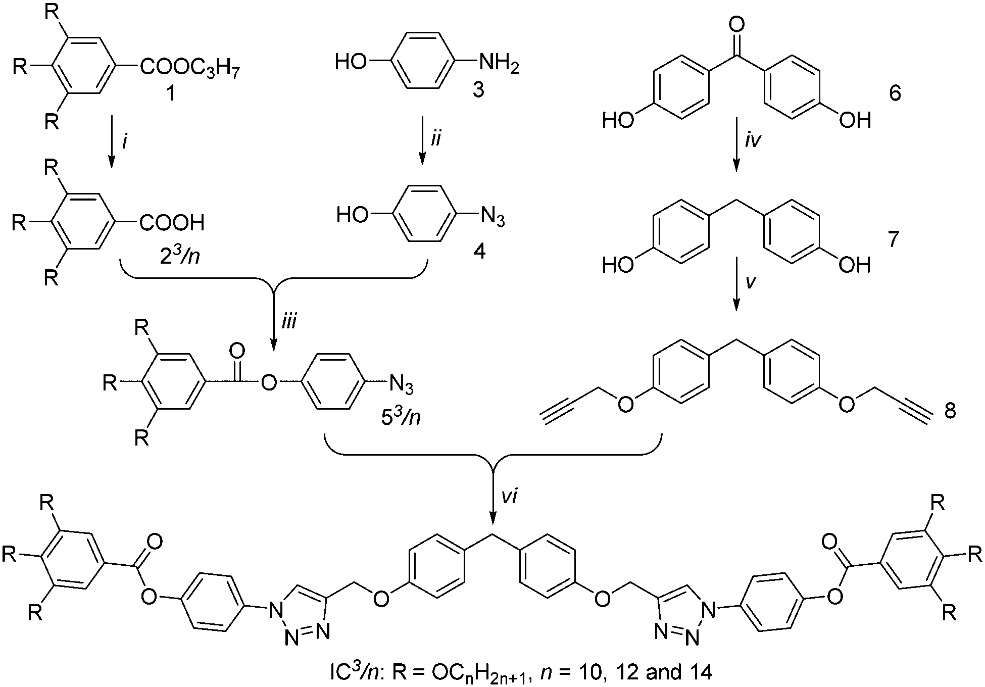 Trigonal columnar selfassembly of bent phasmid mesogens Chemical
