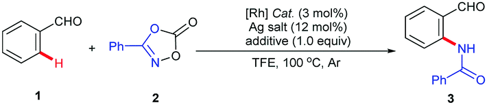 Experimental And Computational Studies On H2o Promoted Rh Catalyzed Transient Ligand Free Ortho C Sp2 H Amidation Of Benzaldehydes With Dioxazolones Chemical Communications Rsc Publishing