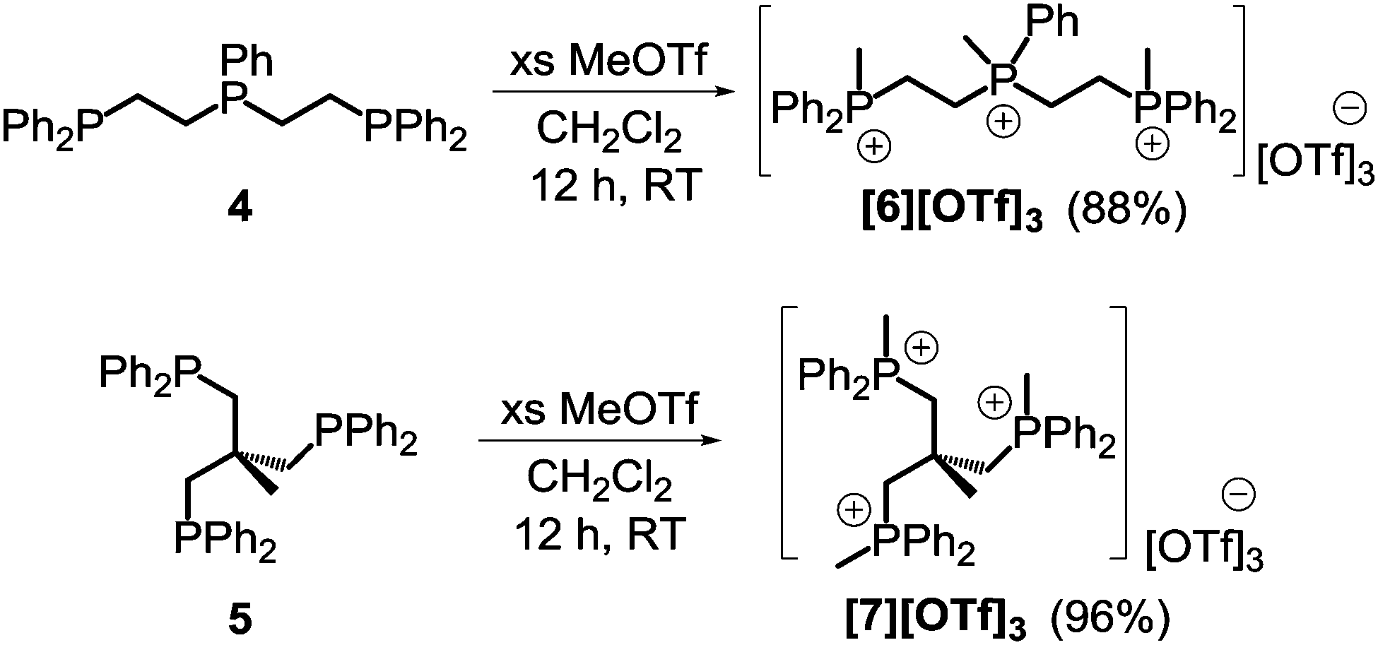 Phosphorous V Lewis Acids Water Base Tolerant P3 Trimethylated Trications Chemical Communications Rsc Publishing