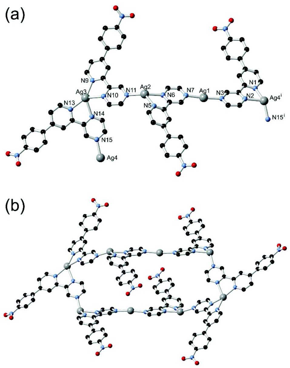 Exploring The Reversible Host Guest Chemistry Of A Crystalline Octanuclear Ag I Metallosupramolecular Macrocycle Formed From A Simple Pyrazinylpyridine Ligand Dalton Transactions Rsc Publishing