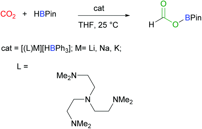 Homogeneous Carbon Dioxide Reduction With P Block Element Containing Reductants Green Chemistry Rsc Publishing