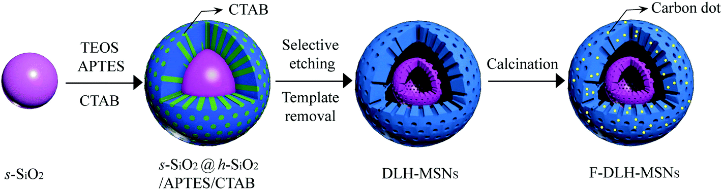 Fluorophore Free Luminescent Double Shelled Hollow Mesoporous Silica Nanoparticles As Pesticide Delivery Vehicles Nanoscale Rsc Publishing