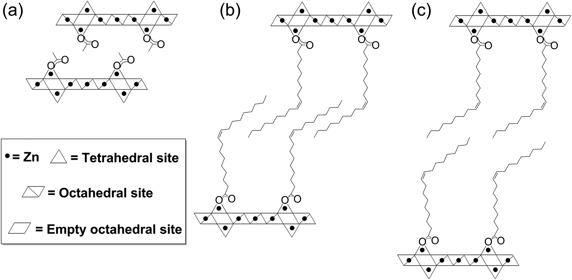 Layered zinc hydroxide monolayers by hydrolysis of organozincs