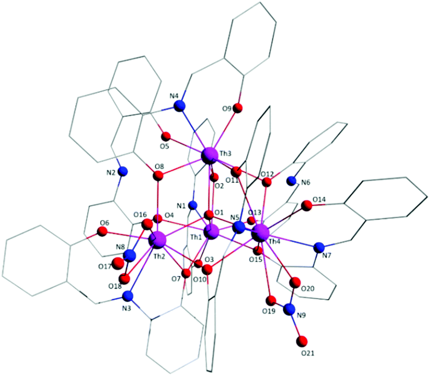 Tetranuclear Oxido Bridged Thorium Iv Clusters Obtained Using Tridentate Schiff Bases Dalton Transactions Rsc Publishing Doi 10 1039 C9dt031h