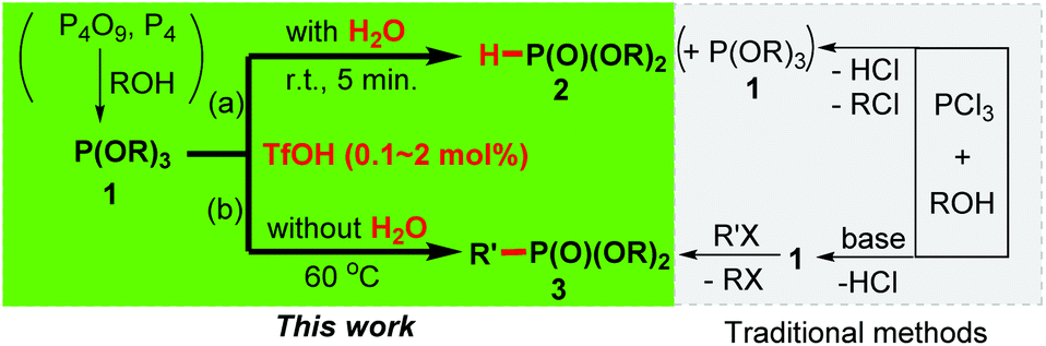 Water Determines The Products An Unexpected Bronsted Acid Catalyzed Po R Cleavage Of P Iii Esters Selectively Producing P O H And P O R Compound Green Chemistry Rsc Publishing Doi 10 1039 C9gck