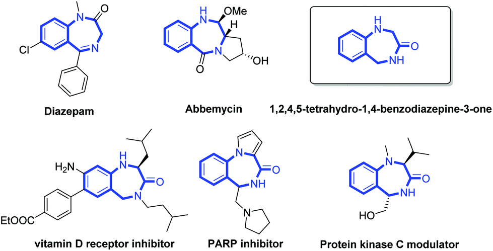 Facile Synthesis Of 1 2 4 5 Tetrahydro 1 4 Benzodiazepin 3 Ones Via Cyclization Of N Alkoxy A Halogenoacetamides With N 2 Chloromethyl Aryl Amides Organic Biomolecular Chemistry Rsc Publishing Doi 10 1039 C9ob02260k