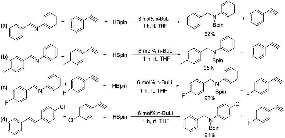 N Butyllithium Catalyzed Hydroboration Of Imines And Alkynes Organic Chemistry Frontiers Rsc Publishing Doi 10 1039 C8qo012j