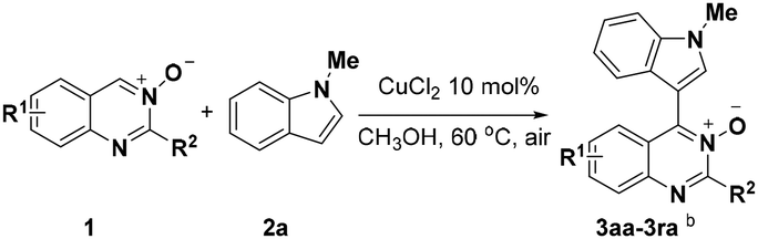 Copper Catalyzed Cross Dehydrogenative Coupling Between Quinazoline 3 Oxides And Indoles Rsc Advances Rsc Publishing Doi 10 1039 C8raf