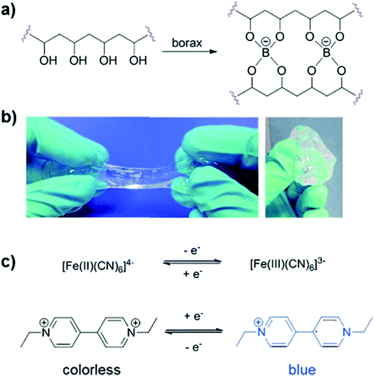 a) Reaction mechanism for Borax Slime (Adapted with permission from