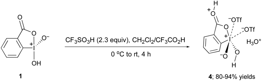 2 Iodoxybenzoic Acid Ditriflate The Most Powerful Hypervalent Iodine V Oxidant Chemical Communications Rsc Publishing