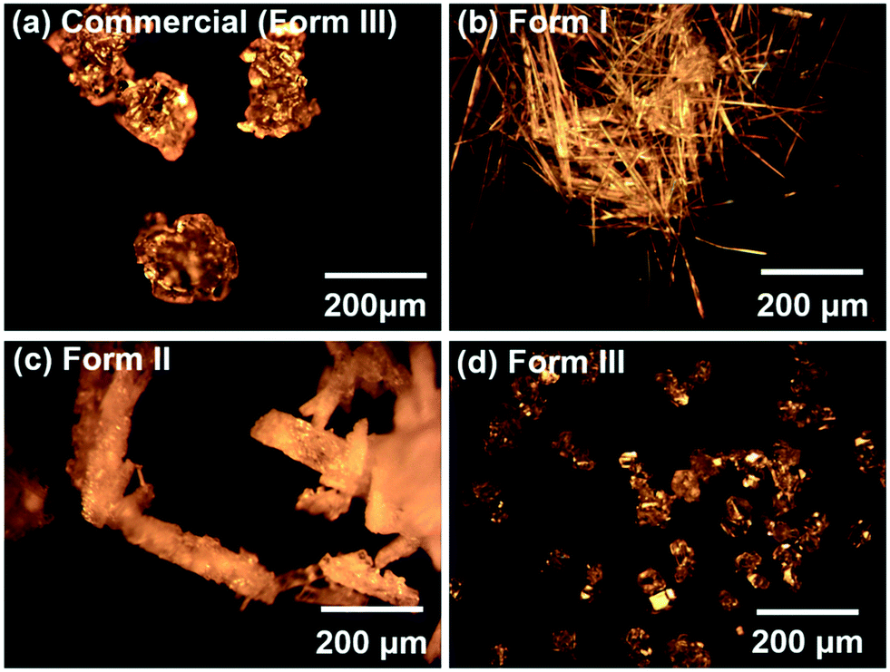 An Experimental Study On Polymorph Control And Continuous Heterogeneous Crystallization Of Carbamazepine Crystengcomm Rsc Publishing