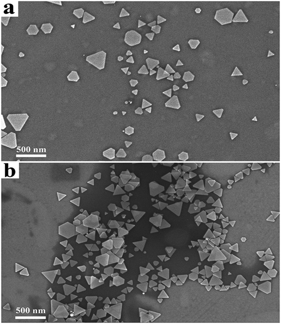 pHcontrolled growth of triangular silver nanoprisms on a large scale