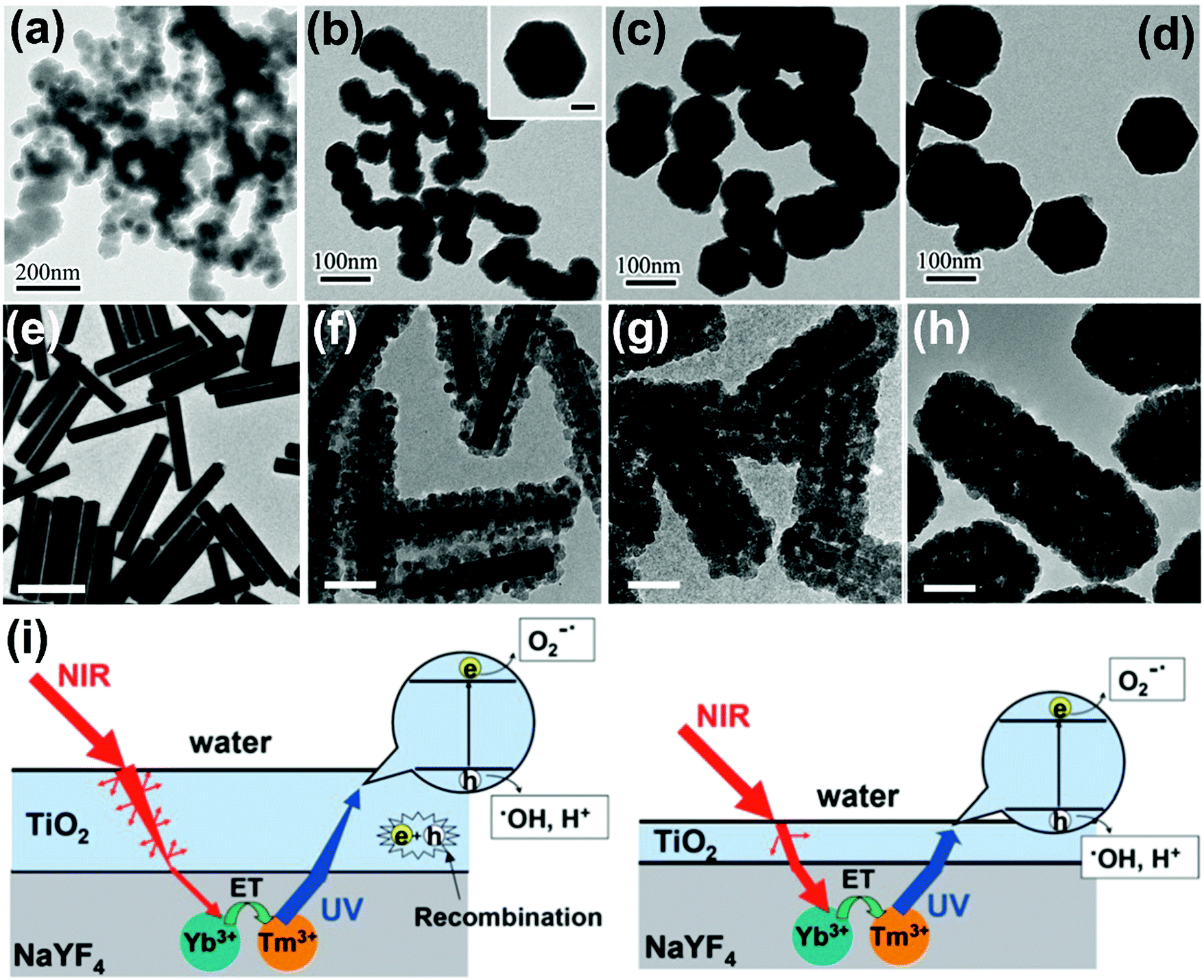 ... light-activated upconversion semiconductor NIR