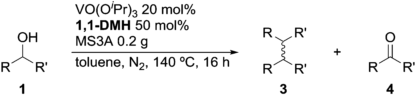 Oxovanadium V Catalyzed Deoxygenative Homocoupling Reaction Of Alcohols New Journal Of Chemistry Rsc Publishing