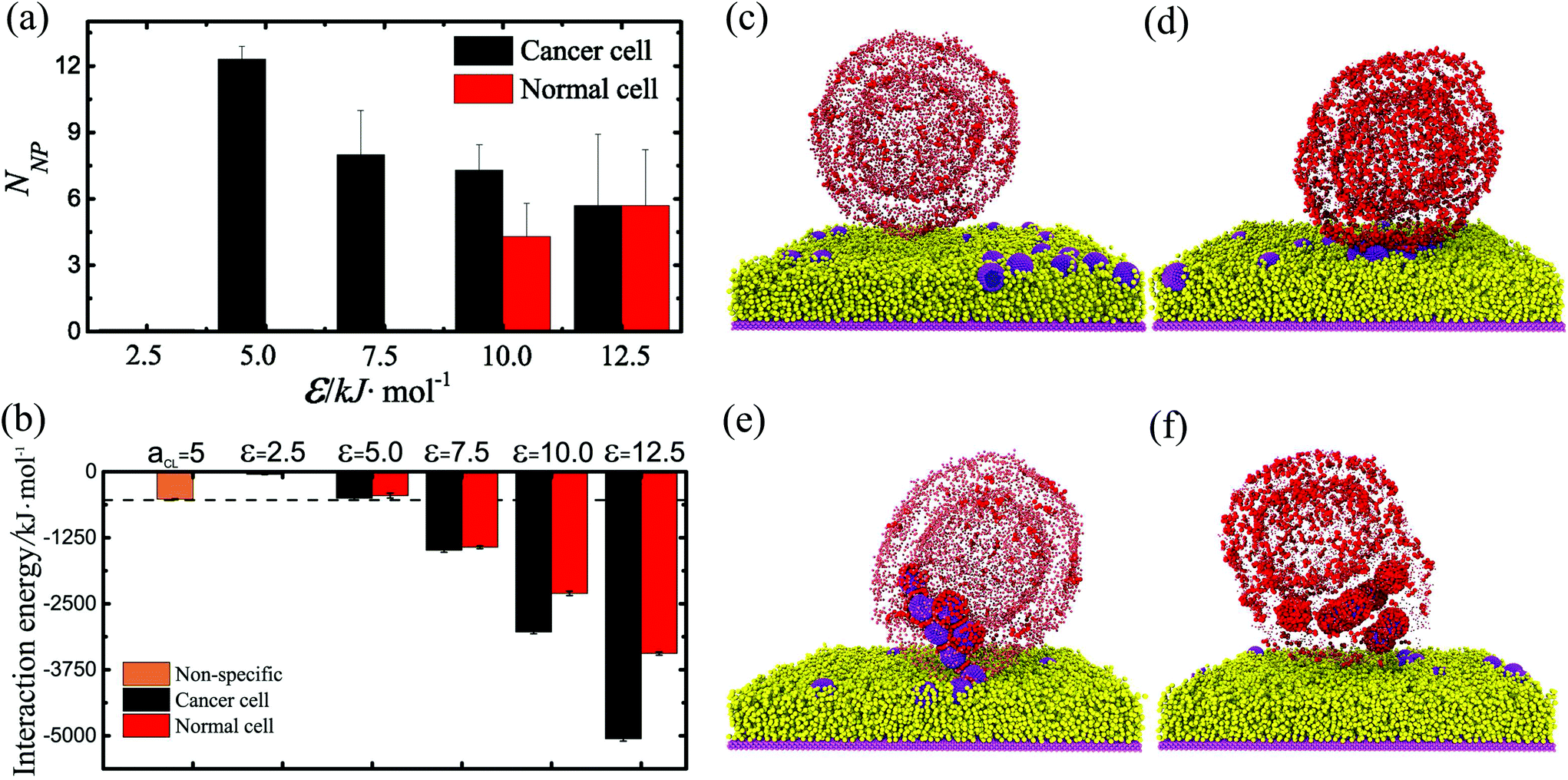 Designing A Nanoparticle Containing Polymeric Substrate For Detecting Cancer Cells By Computer Simulations Nanoscale Rsc Publishing