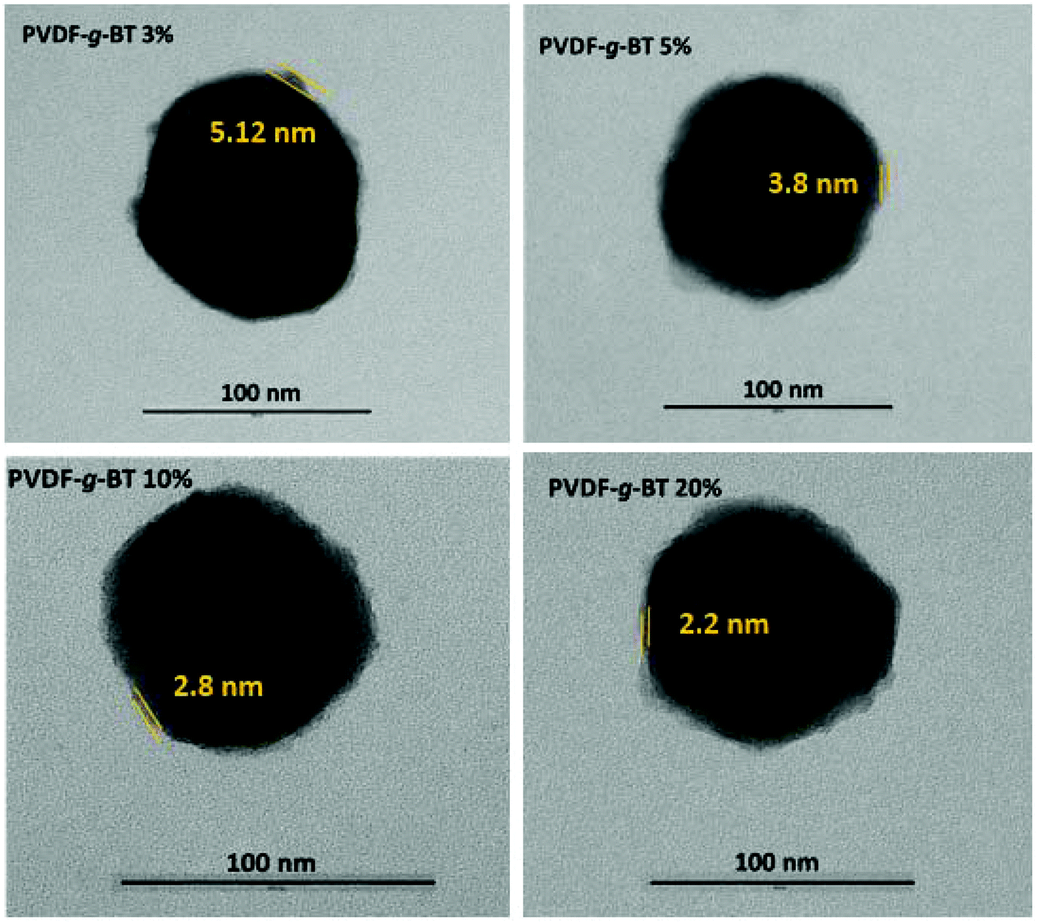 Core Shell Structured Poly Vinylidene Fluoride Grafted Batio3 Nanocomposites Prepared Via Reversible Addition Fragmentation Chain Transfer Raft Polymerization Of Vdf For High Energy Storage Capacitors Polymer Chemistry Rsc Publishing