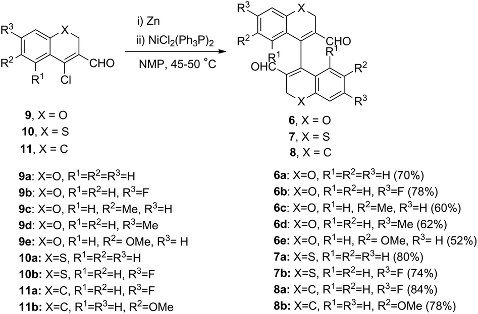 Nickel Catalyzed Synthesis Of 4 4 Bichromenes 4 4 Bithiochromenes And Their Atropisomerism Organic Chemistry Frontiers Rsc Publishing
