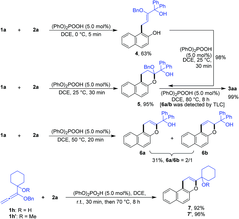 Bronsted Acid Catalyzed Aromatic Annulation Of Alkoxyallenes With Naphthols A Reaction Sequence To Larger P Conjugated Naphthopyrans With Aggregation Induced Emission Characters Chemical Science Rsc Publishing