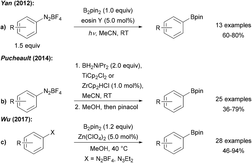 New Avenues For C–B Bond Formation Via Radical Intermediates - Chemical ...