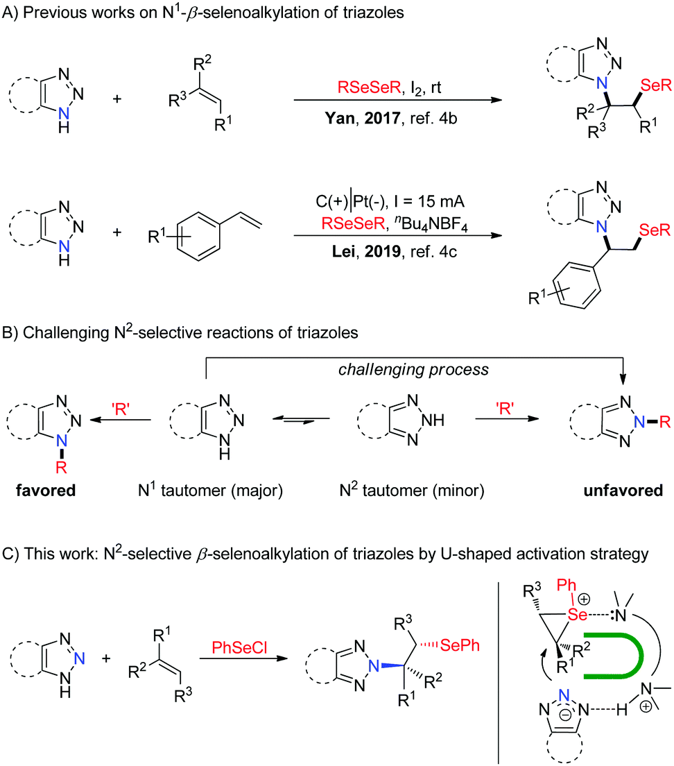 Diamine Mediated N 2 Selective B Selenoalkylation Of Triazoles With Alkenes Chemical Communications Rsc Publishing Doi 10 1039 D0ccg