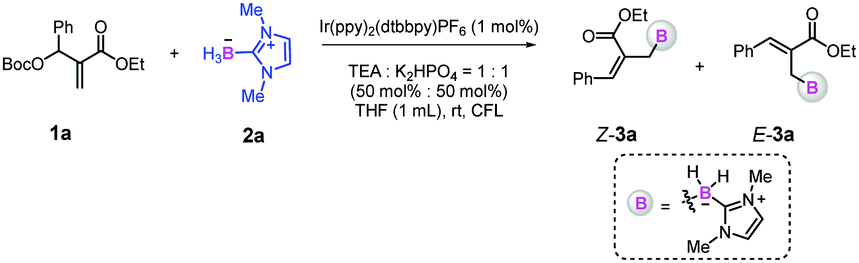 Photoredox Radical Borylation Of Electron Deficient Alkenes With Nhc Boranes Chemical Communications Rsc Publishing Doi 10 1039 D0ccc