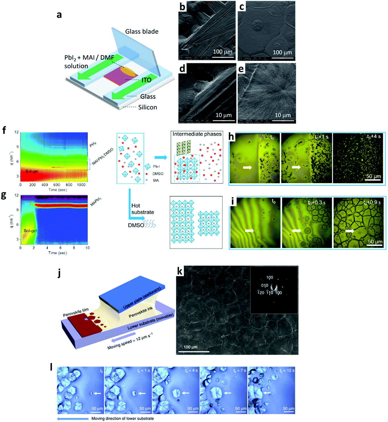 Understanding of perovskite crystal growth and film